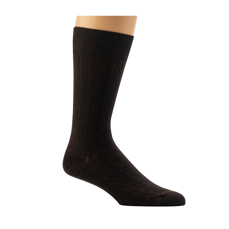 Férfi Mercerized Cotton Crew Zokni
